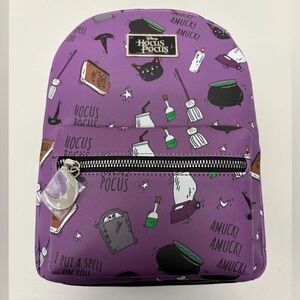 Loungefly Disney Hot Topic New With Tags Hocus Pocus Purple Black Mini Backpack